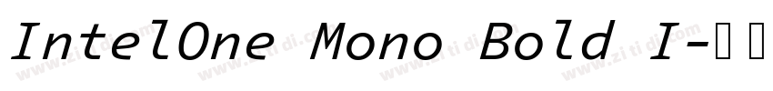 IntelOne Mono Bold I字体转换